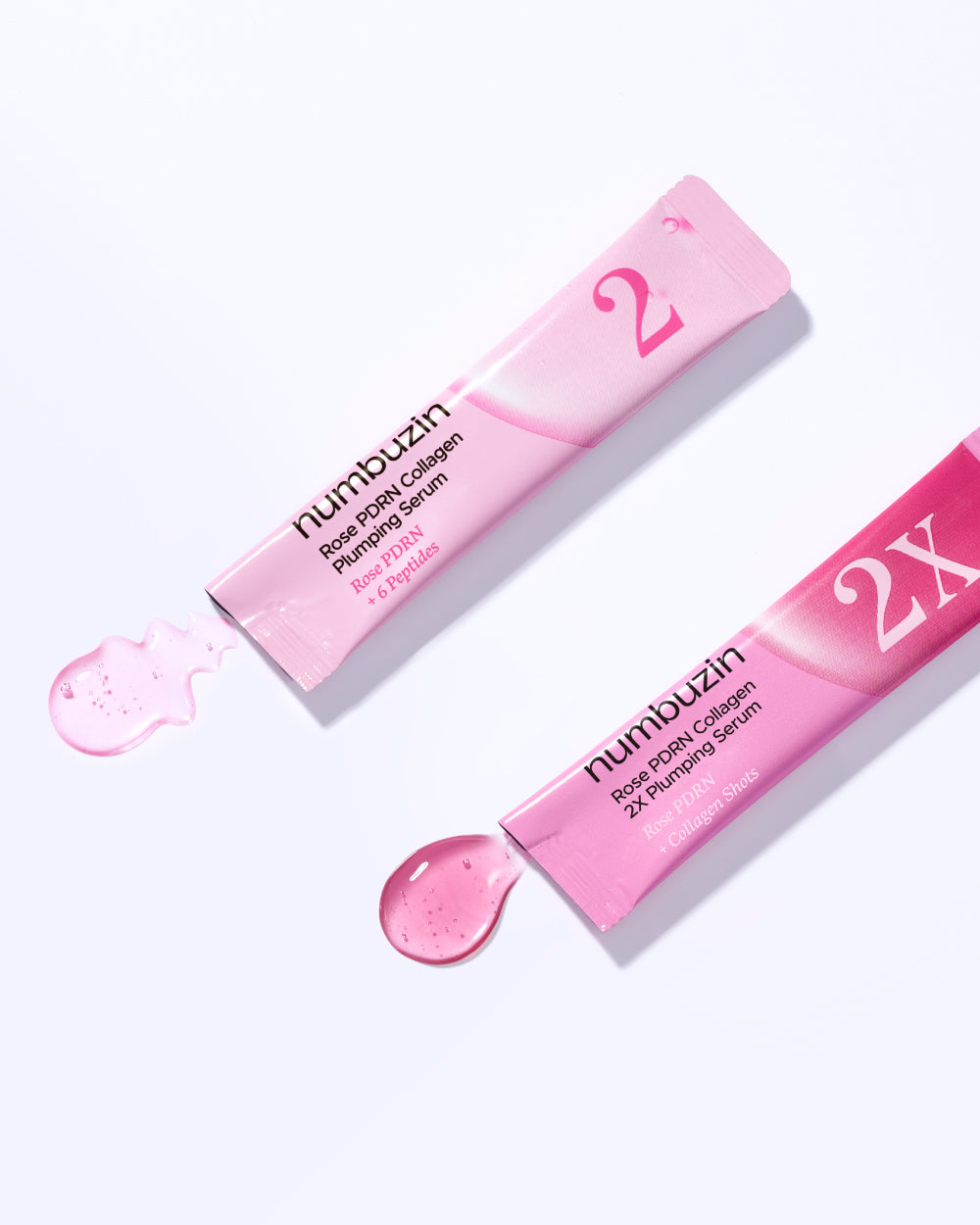 numbuzin No.2 Rose PDRN Collagen Plumping Serum Duo Stick Set 1.2ml x 10 pcs