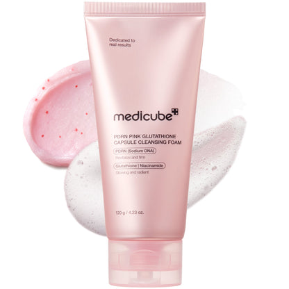 medicube PDRN Pink Glutathione Capsule Cleansing Foam 120g