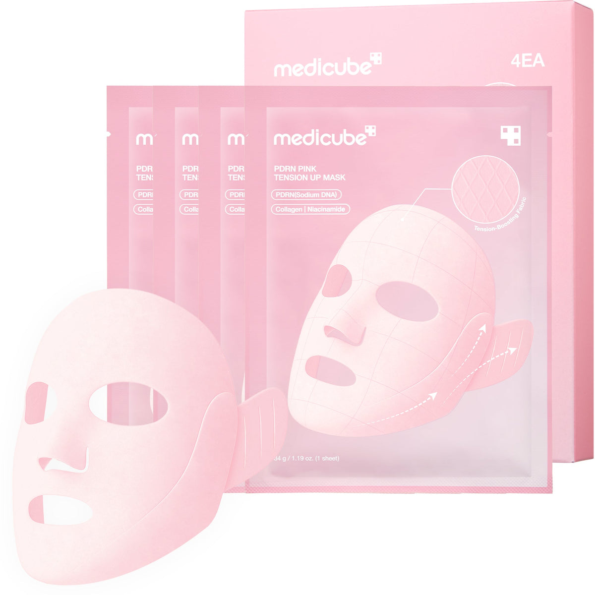 medicube PDRN Pink Tension Up Mask Set 34g x 4 sheets