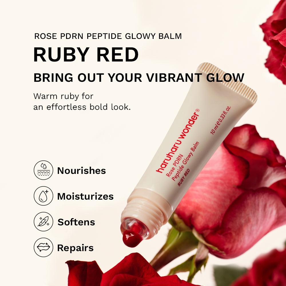 haruharu wonder Rose PDRN Peptide Glowy Balm Ruby Red 10ml