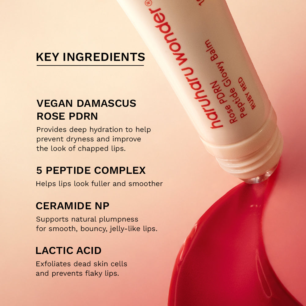 haruharu wonder Rose PDRN Peptide Glowy Balm Ruby Red 10ml