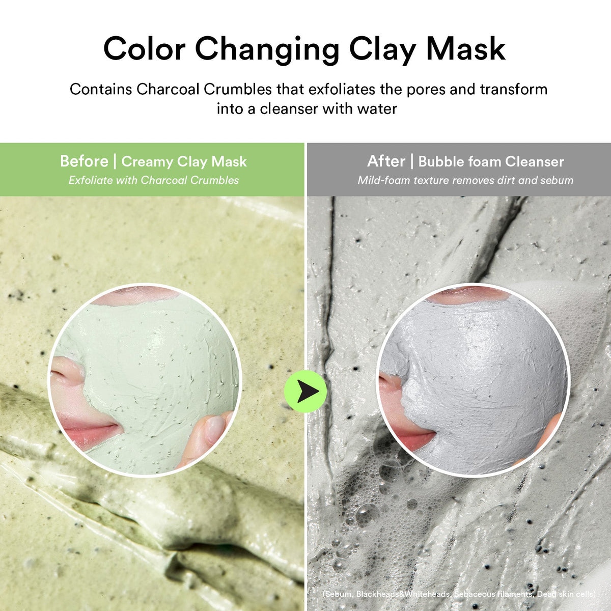 Abib Pore Clay Pack Cleanser Heartleaf Charcoal Foam 120ml