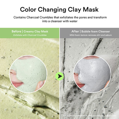 Abib Pore Clay Pack Cleanser Heartleaf Charcoal Foam 120ml