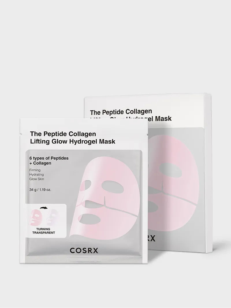 COSRX The Peptide Collagen Lifting Glow Hydrogel Mask 3 sheets