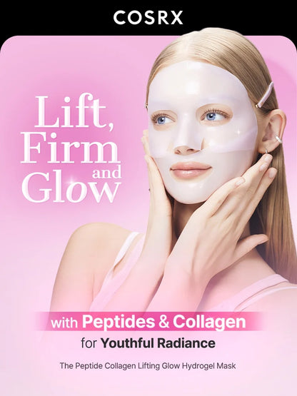 COSRX The Peptide Collagen Lifting Glow Hydrogel Mask 3 sheets