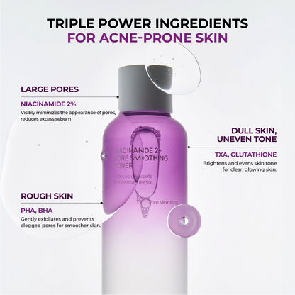 JUMISO Niacinamide 2+ Pore Smoothing Toner 205ml