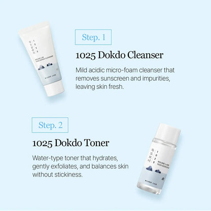 ROUND LAB 1025 Dokdo Trial Kit 4 pcs