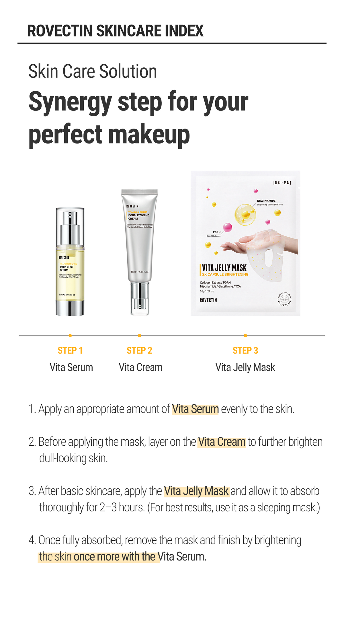 ROVECTIN Vita Jelly Mask 36g x 1 sheet