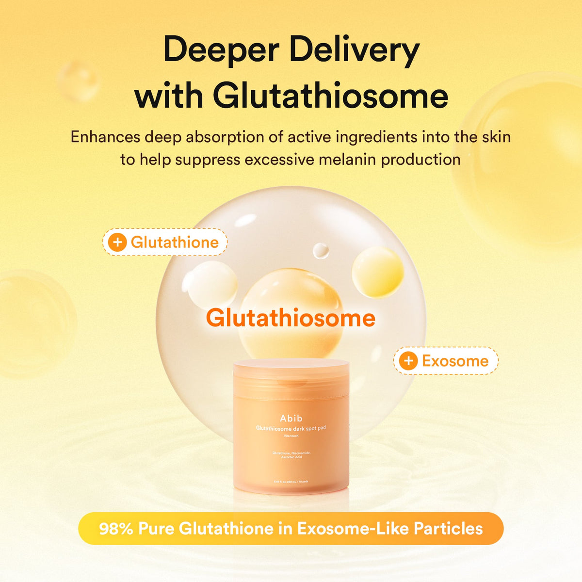 Abib Glutathiosome Dark Spot Pad Vita Touch 70 pads