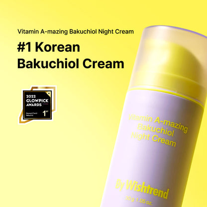 By Wishtrend Vitamin A-mazing Bakuchiol Night Cream Mini 10g