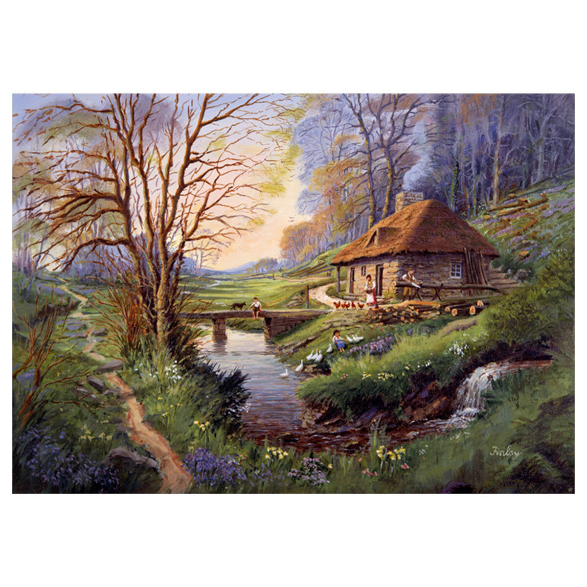 Falcon de luxe Cottage In The Woods Puzzle 1000 Piece