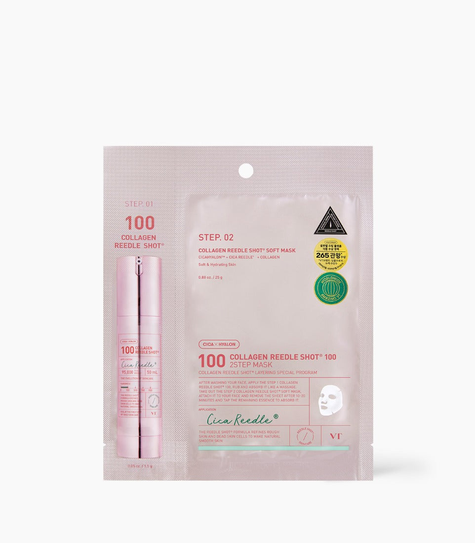 VT Collagen Reedle Shot 100 2Step Mask 1.5g + 25g x 1 sheet