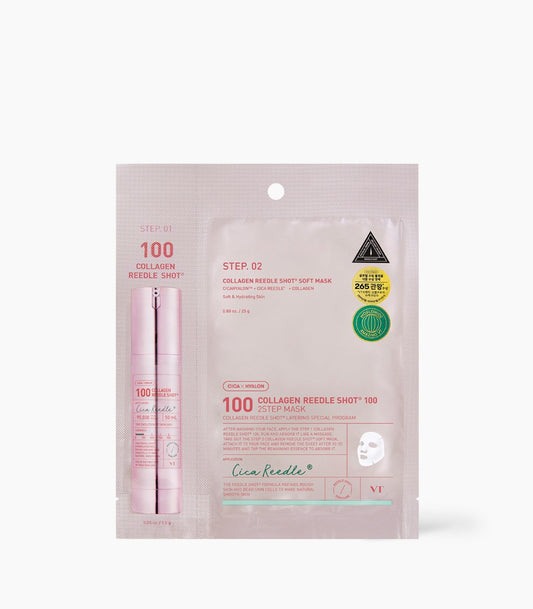 VT Collagen Reedle Shot 100 2Step Mask 1.5g + 25g x 1 sheet