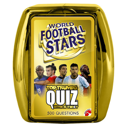 World Football Stars Top Trumps Quiz Card Game