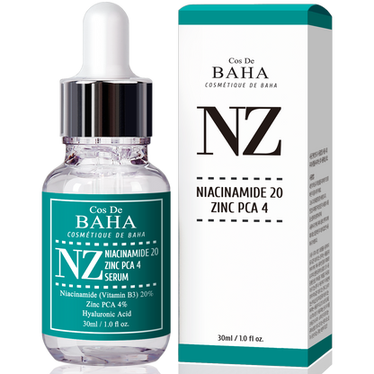 Cos De BAHA NZ Niacinamide 20 Zinc PCA 4 Serum 30ml
