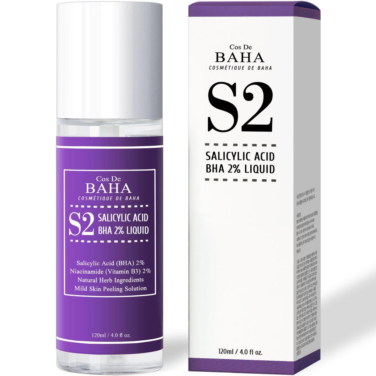 Cos De BAHA S2 Salicylic Acid BHA 2% Liquid 120ml
