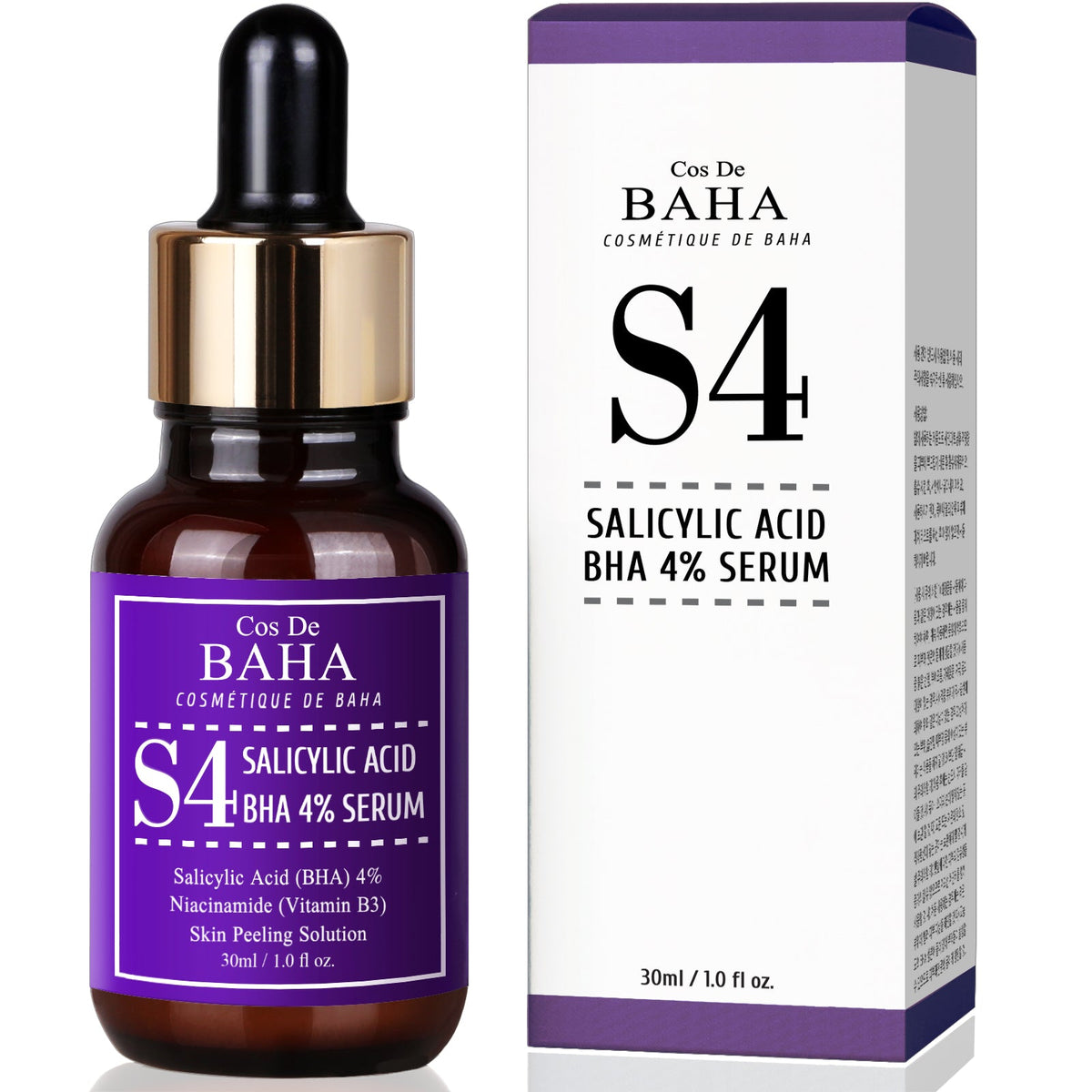 Cos De BAHA S4 Salicylic Acid BHA 4% Serum 30ml
