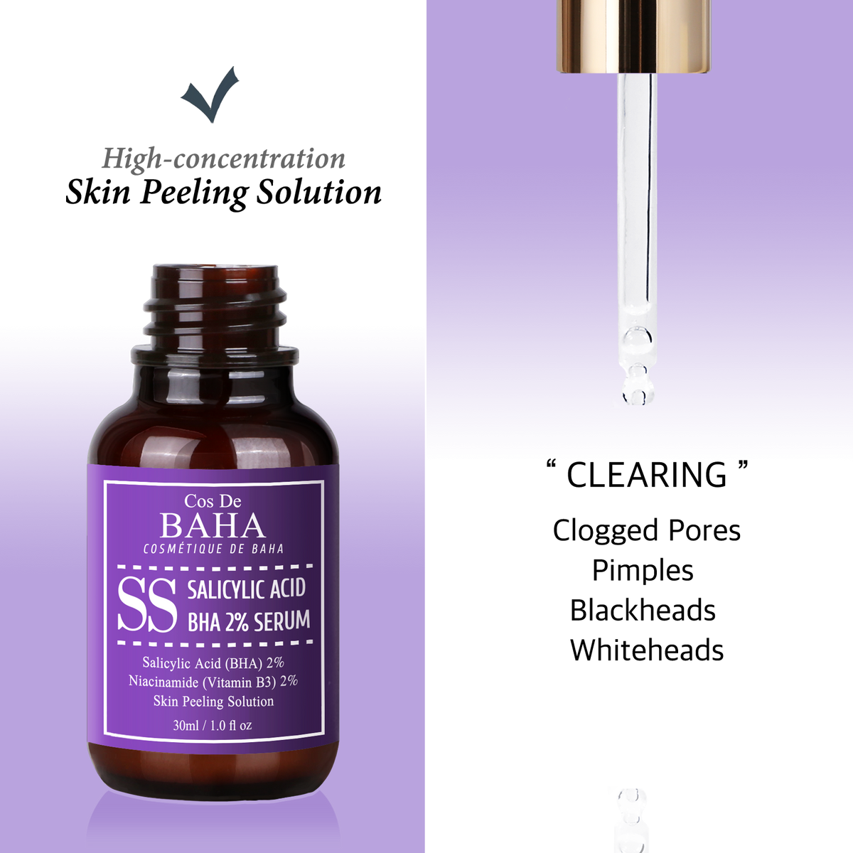 Cos De BAHA SS Salicylic Acid 2% Serum 30ml