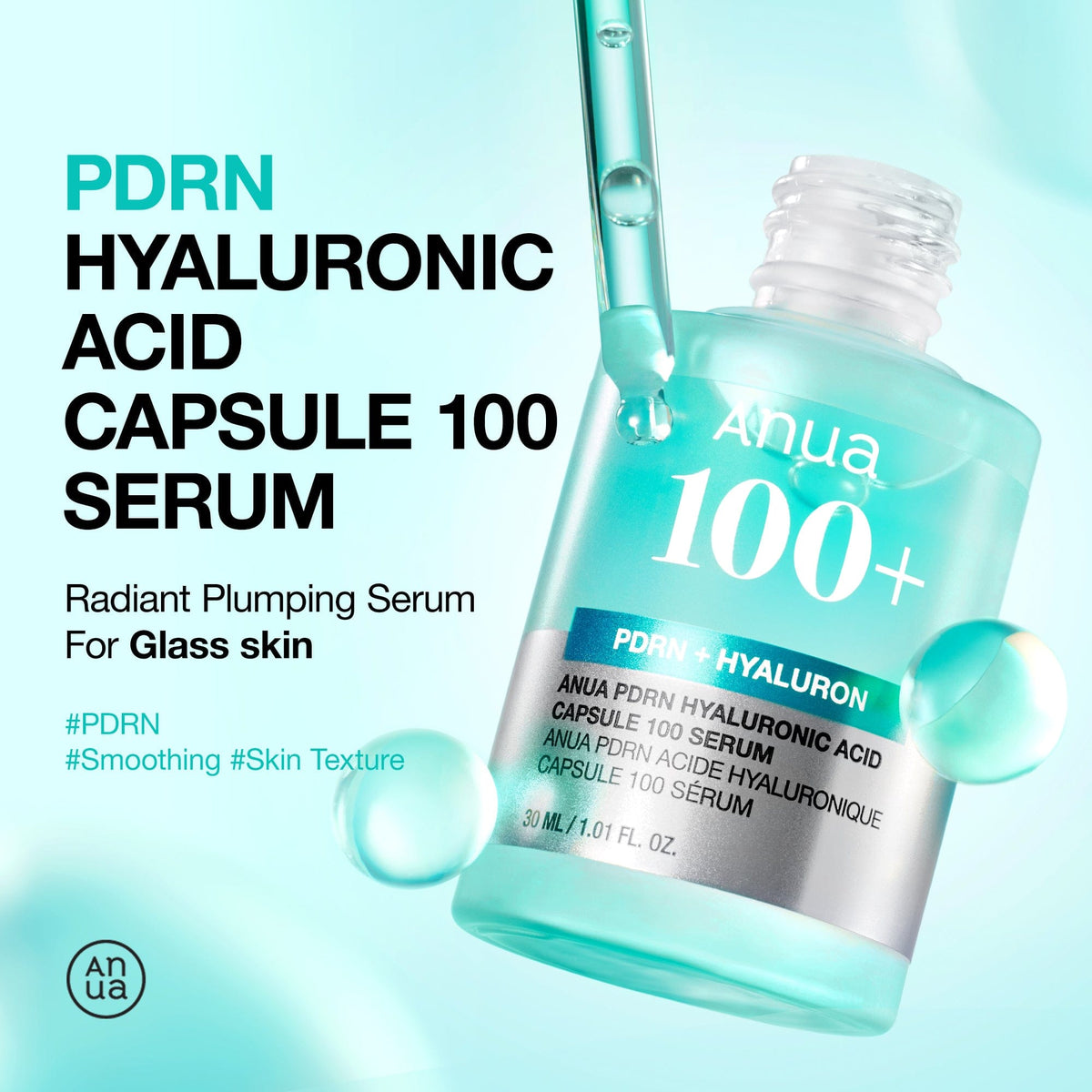 Anua PDRN Hyaluronic Acid Capsule 100 Serum (EU/UK Packaging) 30ml