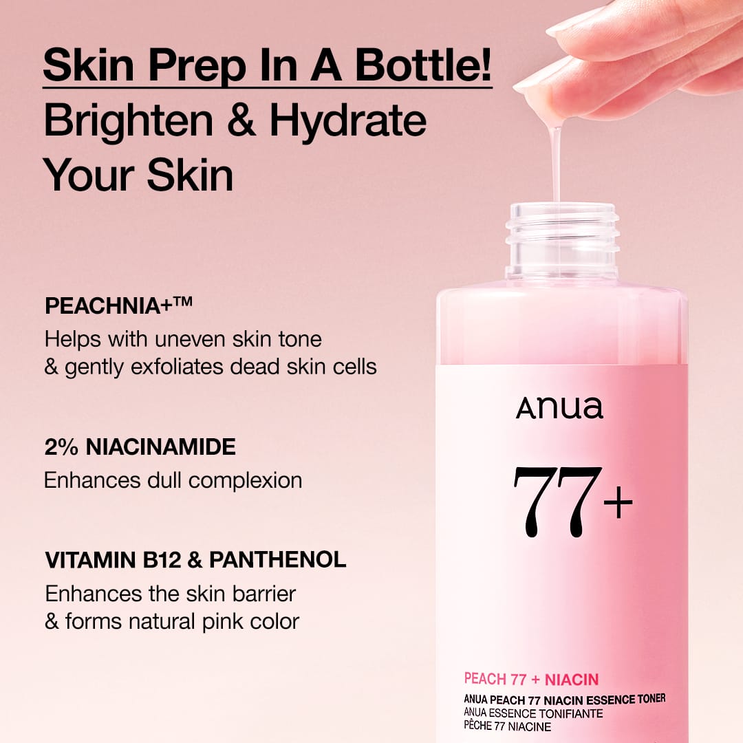 Anua Peach 77 Niacin Essence Toner (EU/UK Packaging) 250ml