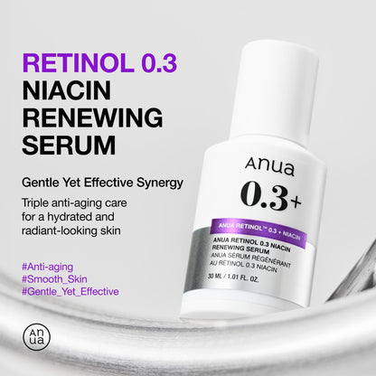 Anua Retinol 0.3 Niacin Renewing Serum 30ml