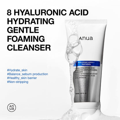 Anua 8 Hyaluronic Acid Hydrating Gentle Foaming Cleanser (EU/UK Packaging) 150ml
