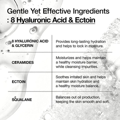 Anua 8 Hyaluronic Acid Moisturizing Gentle Gel Cleanser 150ml