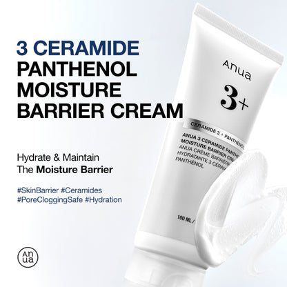 Anua 3 Ceramide Panthenol Moisture Barrier Cream (EU/UK Packaging) 100ml
