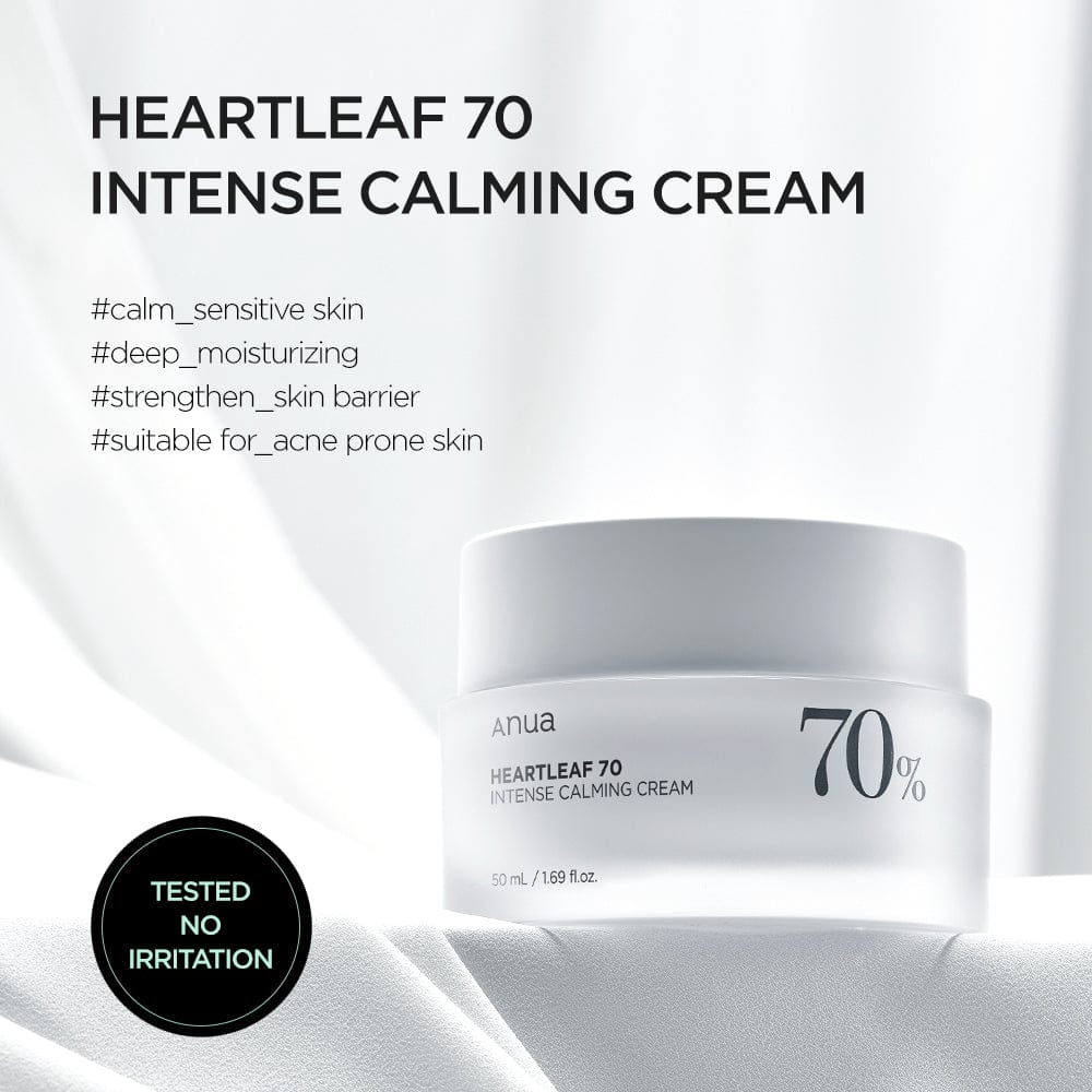 Anua Heartleaf 70 Intense Calming Cream (EU/UK Packaging) 50ml