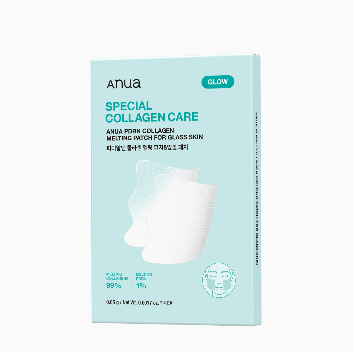 Anua PDRN Collagen Melting Patch For Glass Skin 4 patches
