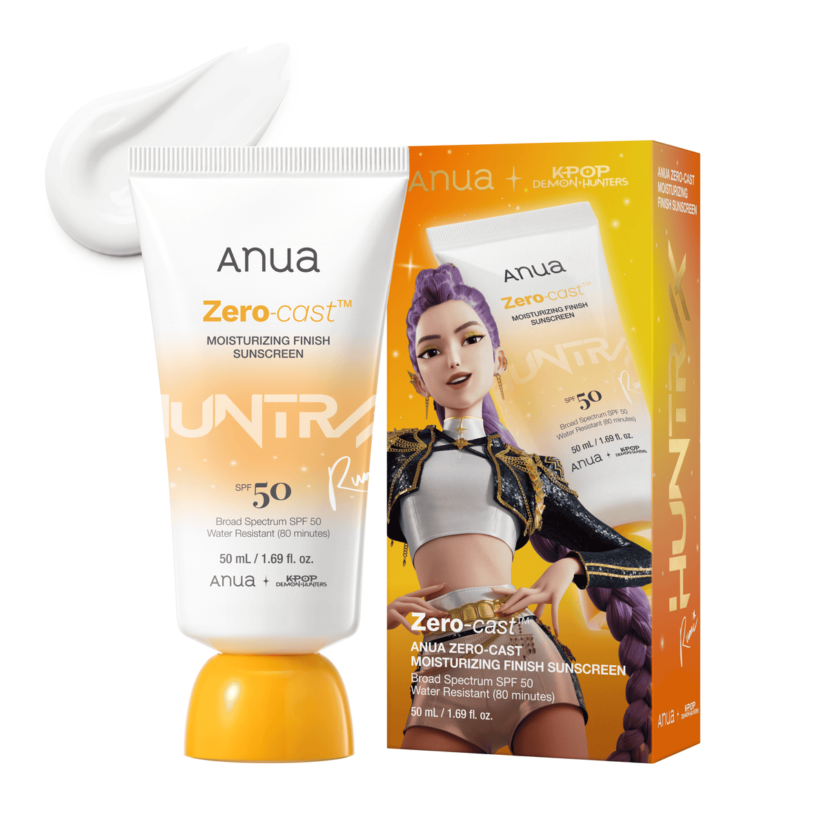 Anua Zero-Cast Moisturizing Finish Sunscreen 50ml