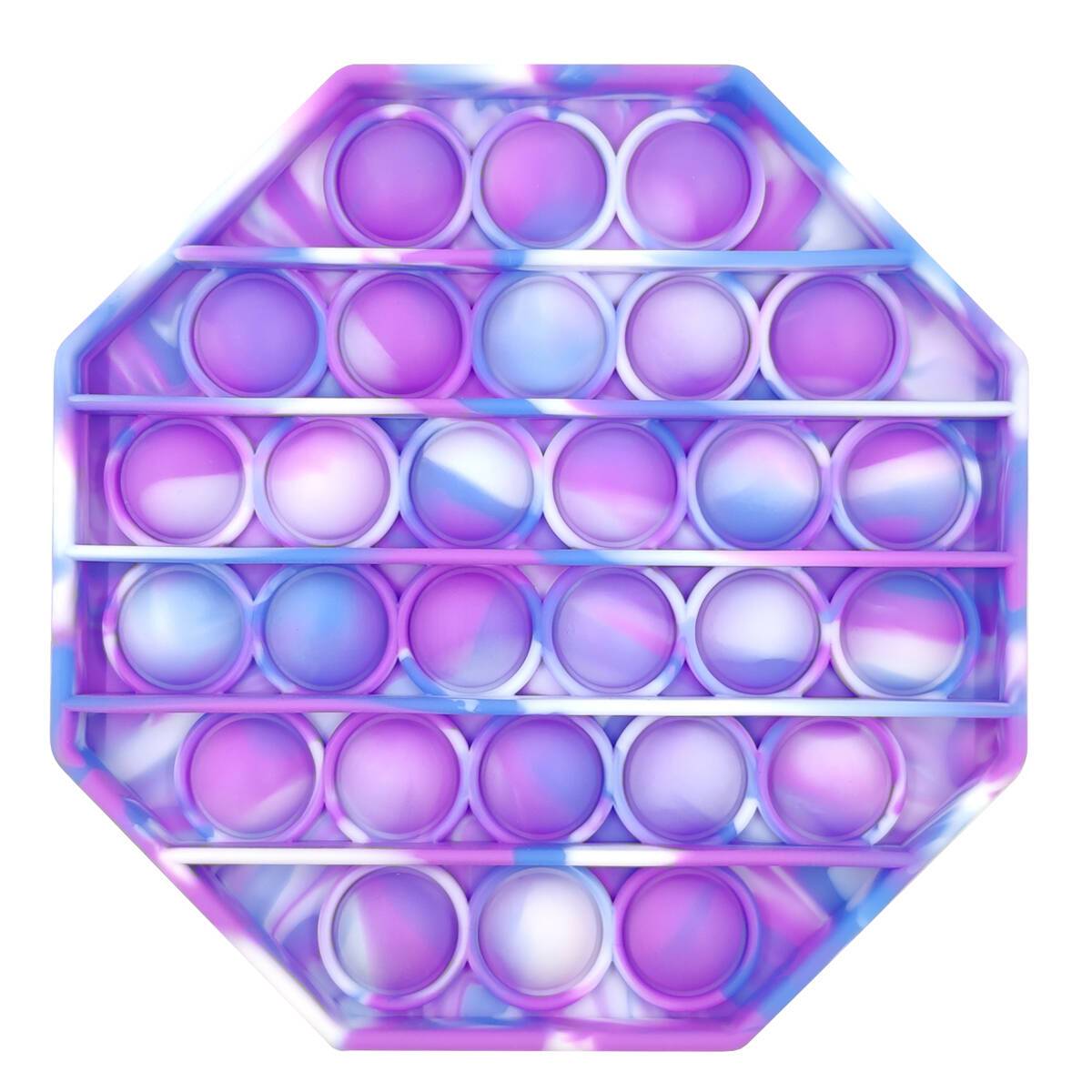Cartamundi Poppits Purple Tie Dye Octagon Sensory Toy