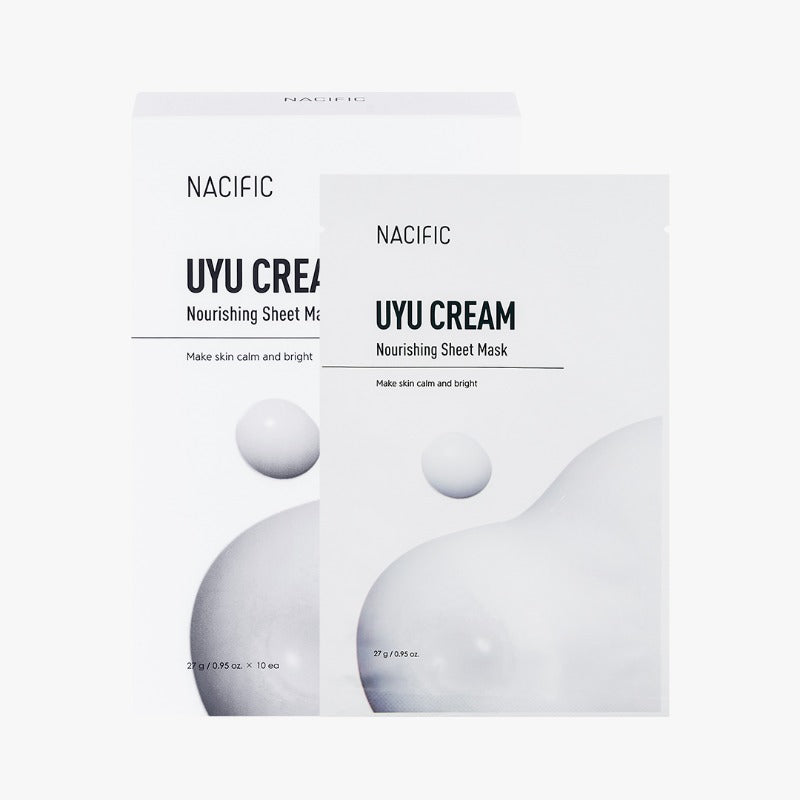 Nacific Uyu Cream Nourishing Sheet Mask Set 27g x 10 sheets