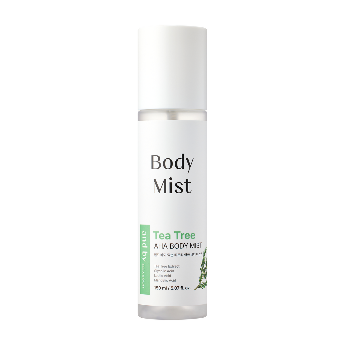mixsoon and by mixsoon Tea Tree AHA Body Mist 150ml