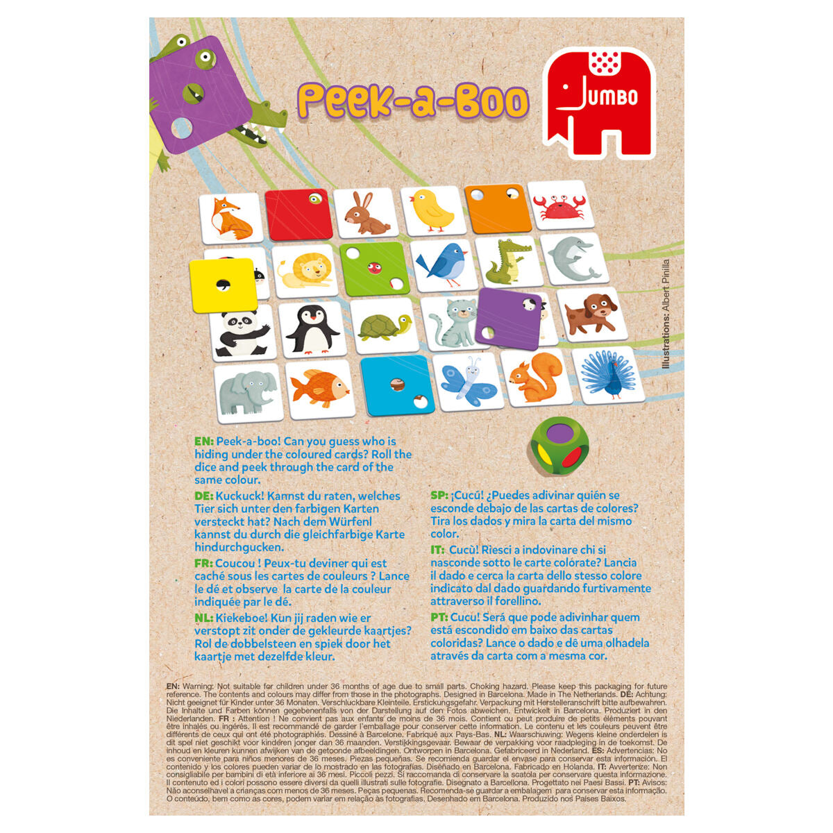 Jumbo Peek-a-Boo Memory Game 100% Recycled