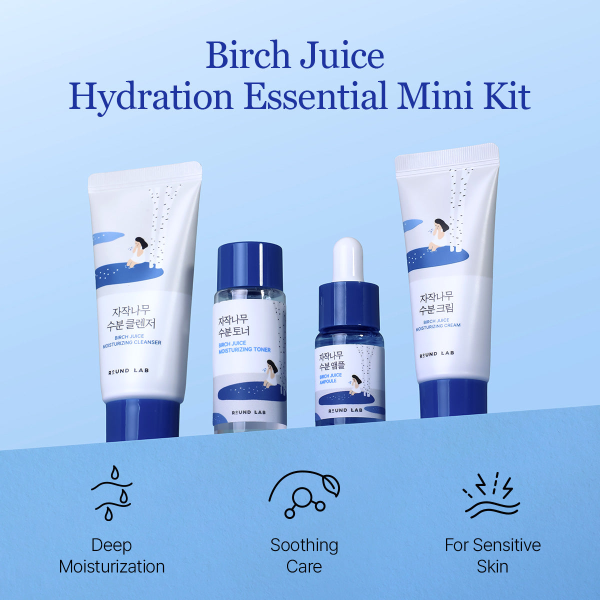 ROUND LAB Birch Juice Trial Kit 4 pcs