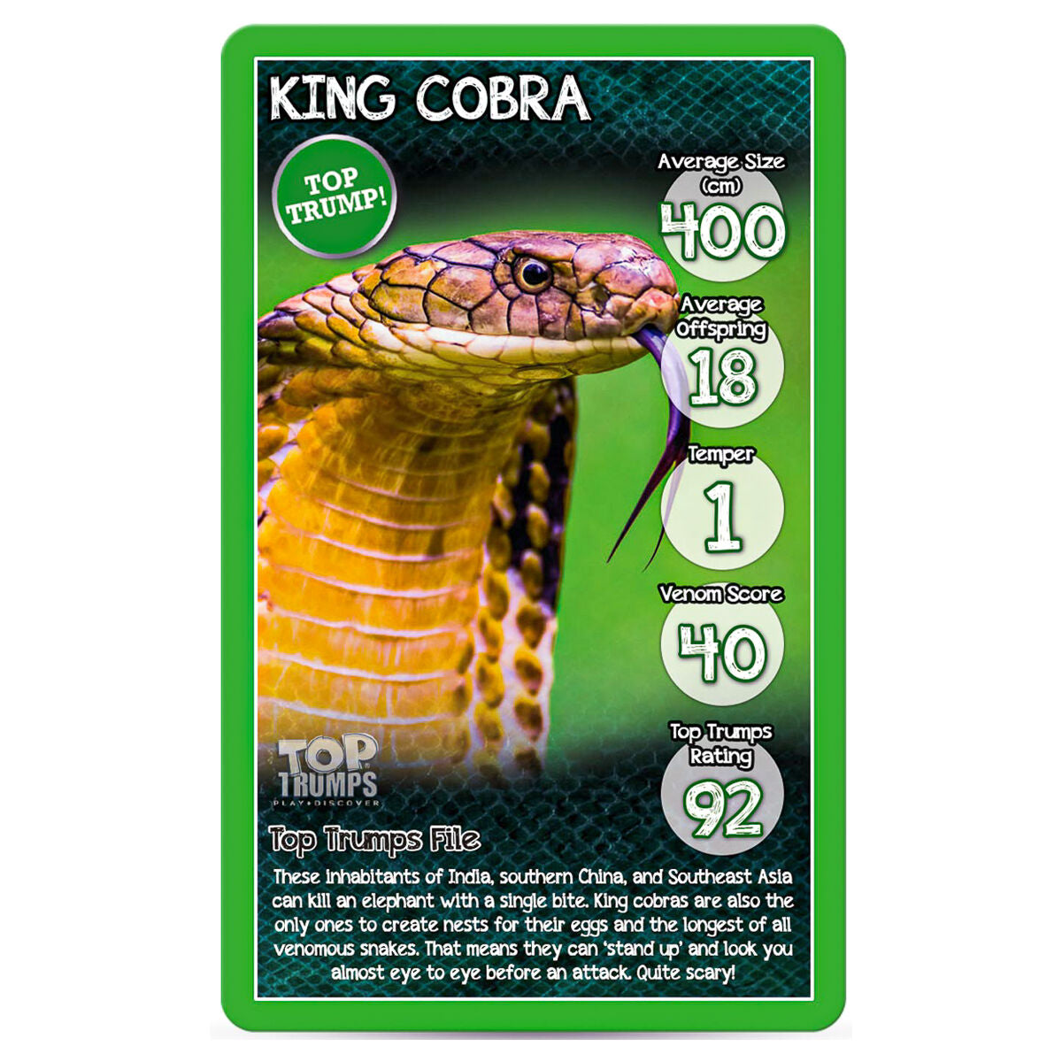 Top Trumps Snakes Card Game