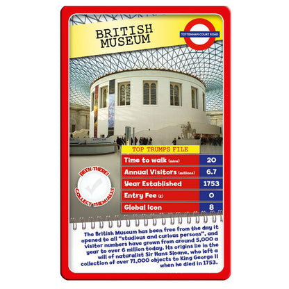 Top Trumps London 30 Things To See Card Game