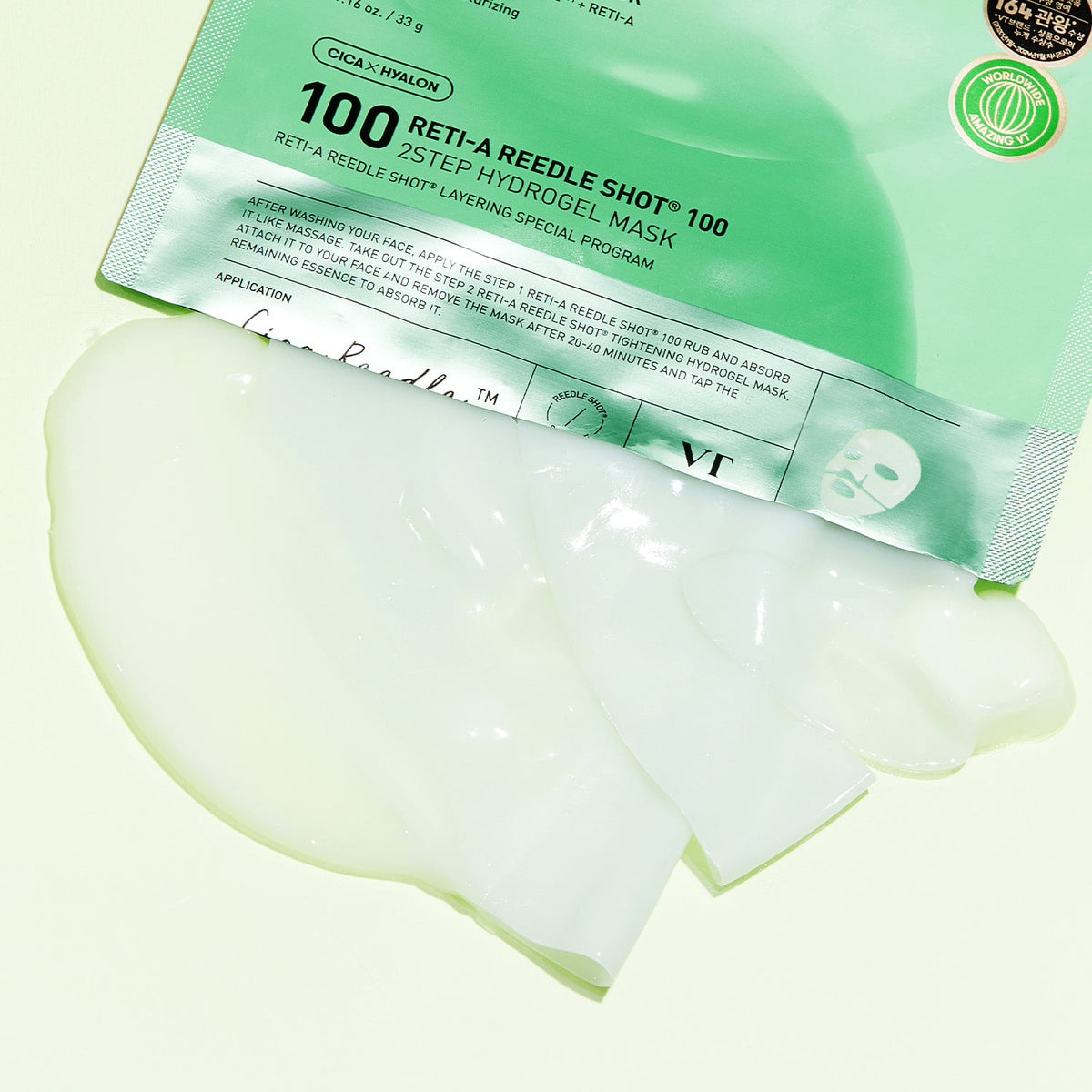 VT Reti-A Reedle Shot 100 2Step Hydrogel Mask Set 34.5g x 4 sheets
