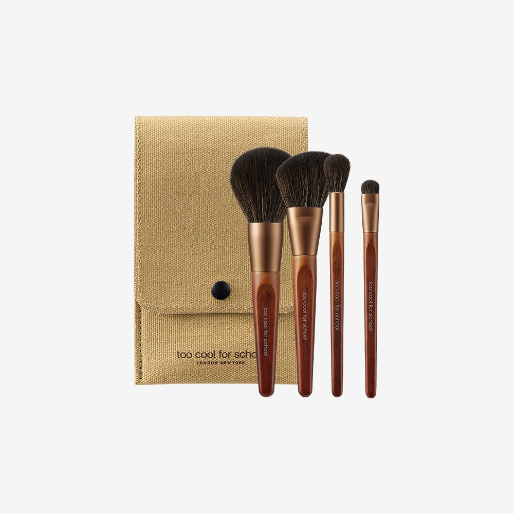too cool for school Artist Vegan Brush Kit 4 pcs