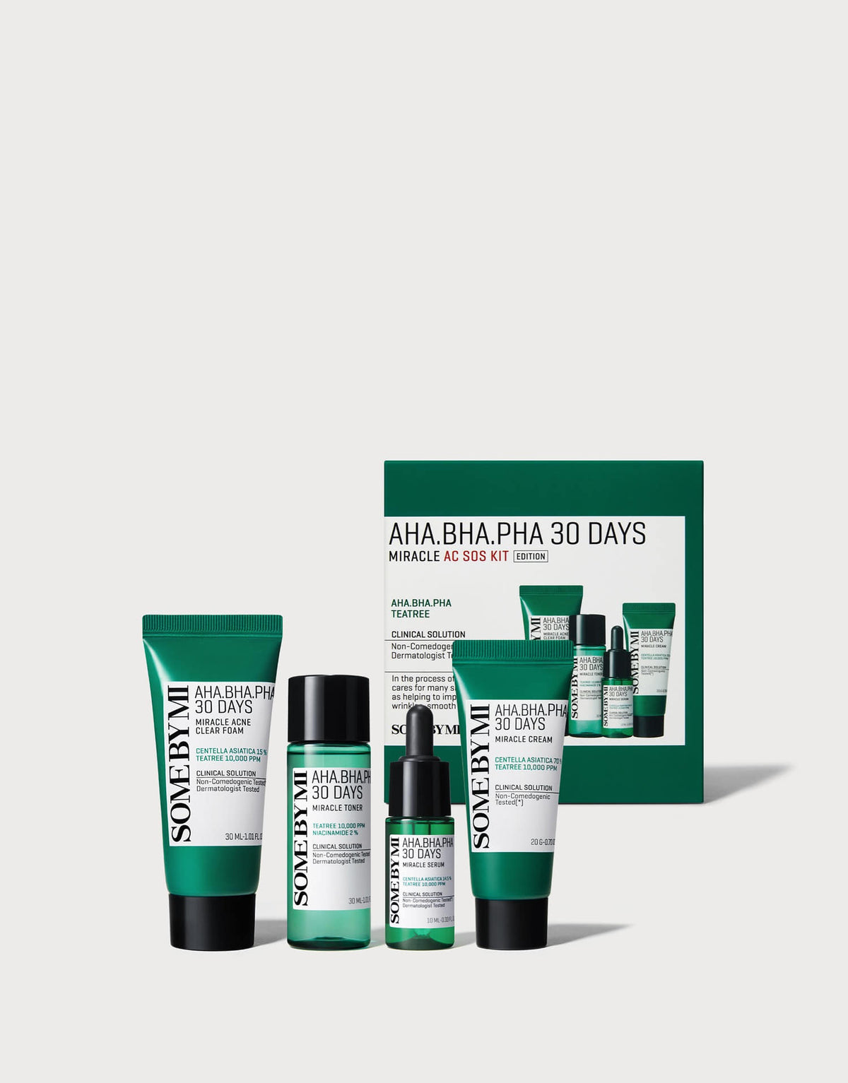 SOME BY MI AHA, BHA, PHA 30 Days Miracle AC SOS Kit 4 pcs