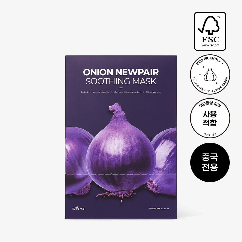 Isntree Onion Newpair Soothing Mask 25g x 5 sheets