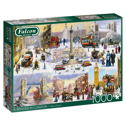 Falcon de luxe A Winter in London Puzzle 1000 Piece