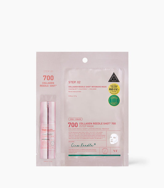 VT Collagen Reedle Shot 700 2Step Mask 1.5g + 27g x 1 sheet