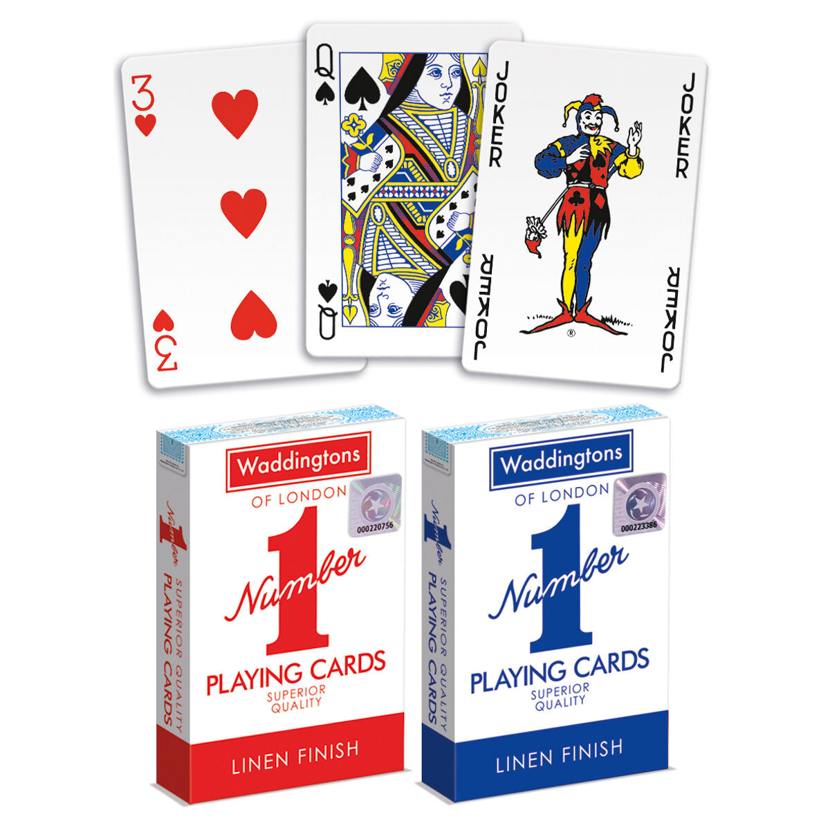 Waddingtons Number 1 Playing Cards colours vary
