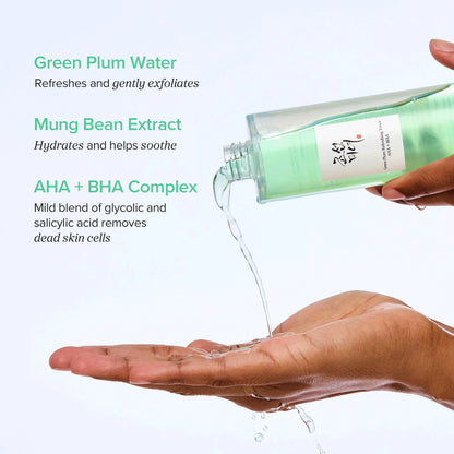 Beauty of Joseon Green Plum Refreshing Toner: AHA + BHA 150ml