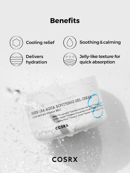 COSRX Green Tea Aqua Soothing Gel Cream 50ml