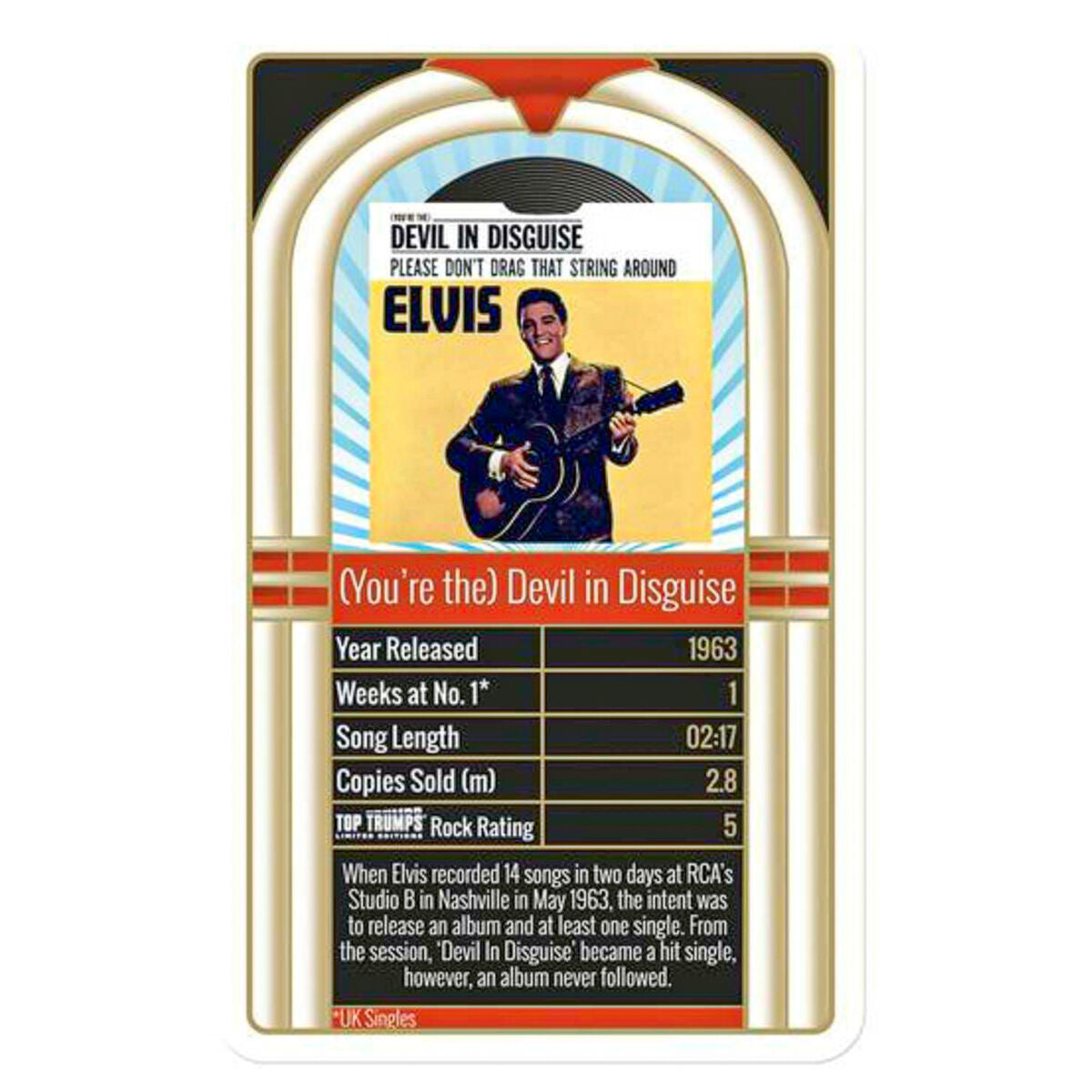 Top Trumps Elvis Presley 30 Greatest Singles Card Game