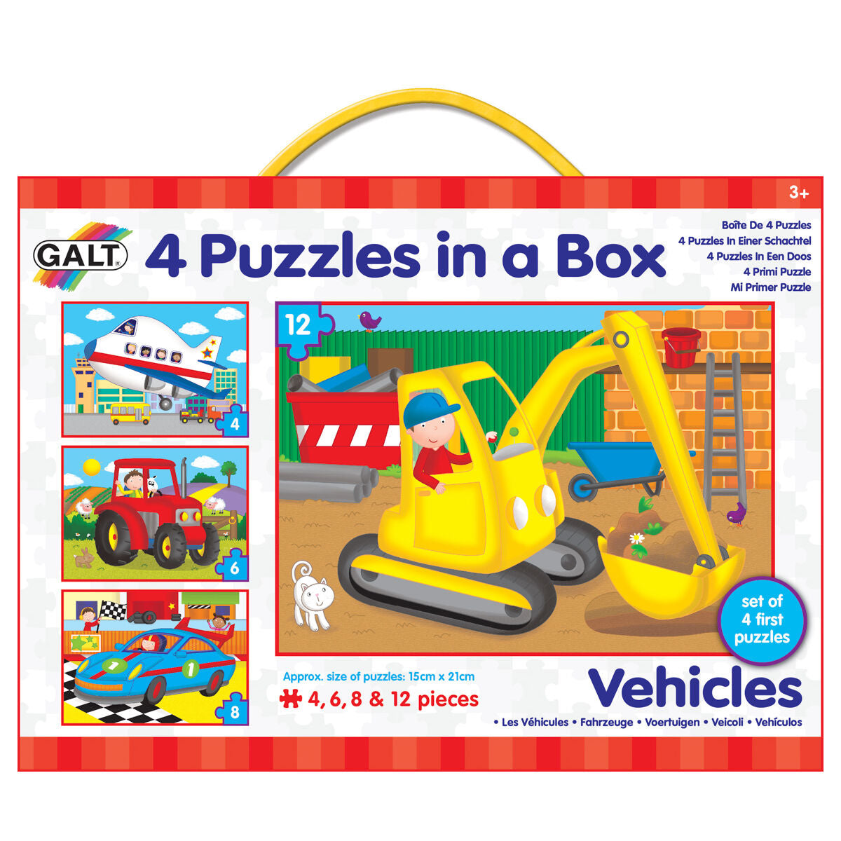 Galt 4 Puzzles in a Box Vehicles