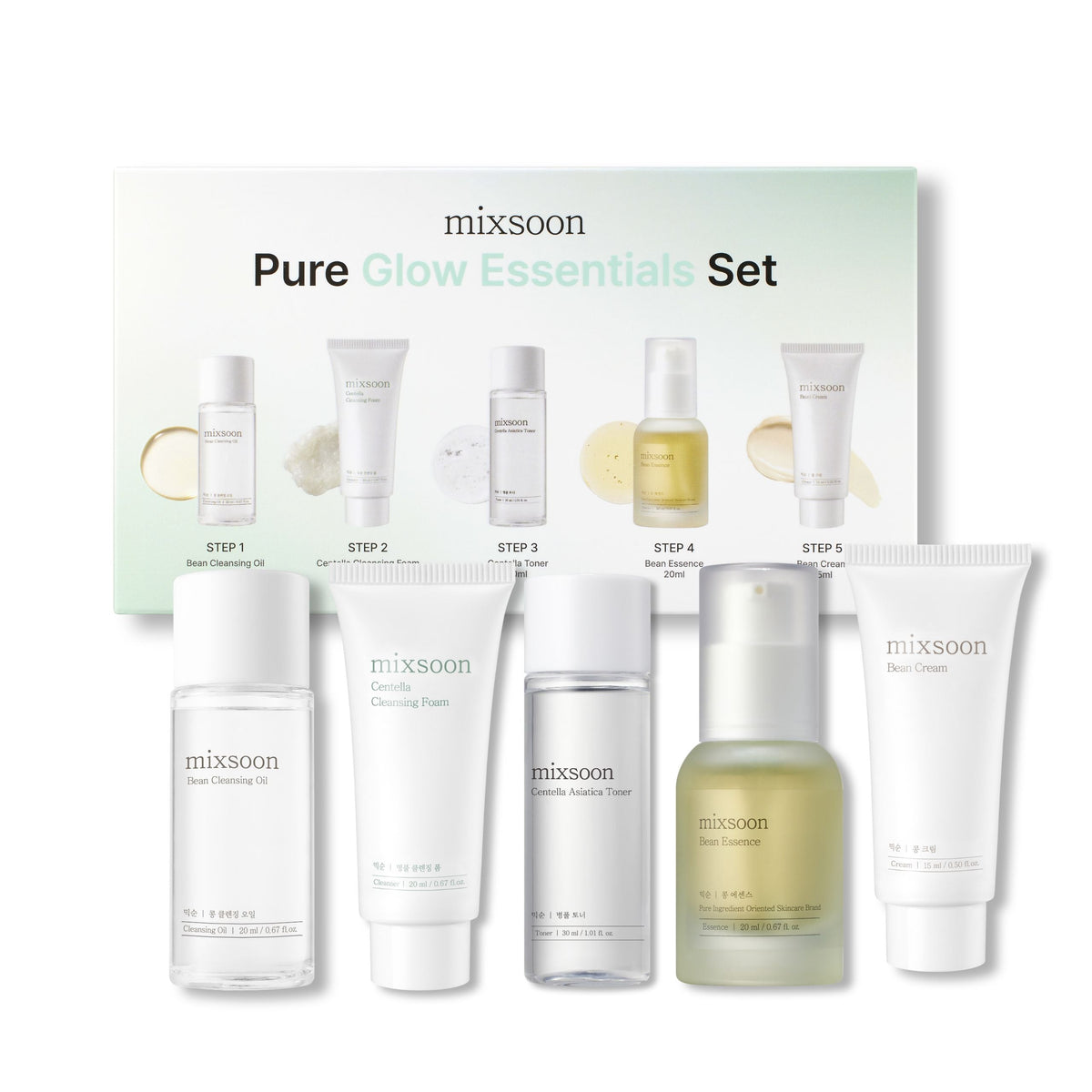 mixsoon Pure Glow Essentials Set 5 pcs